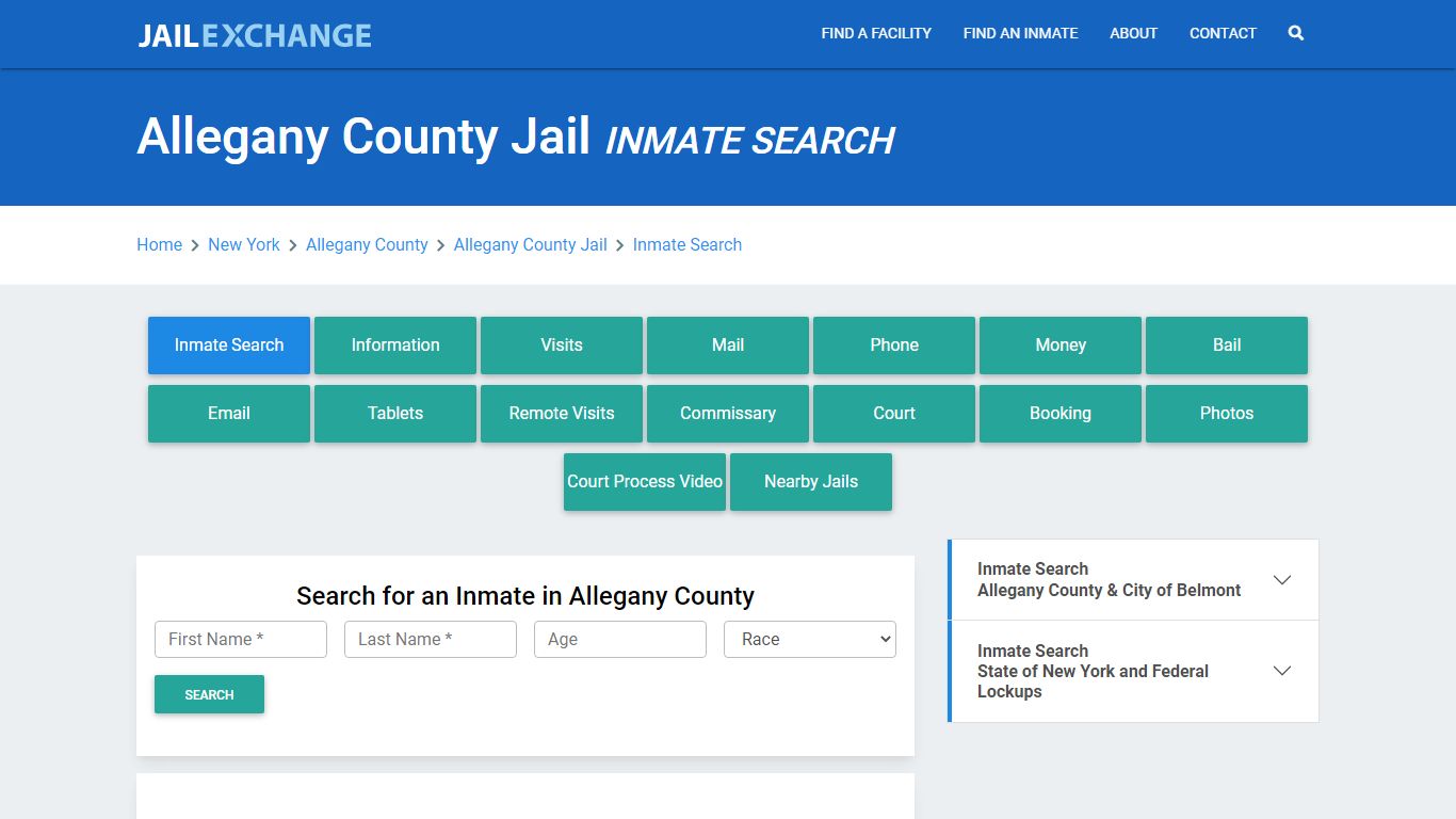 Allegany County Jail, NY Inmate Search: Roster & Mugshots